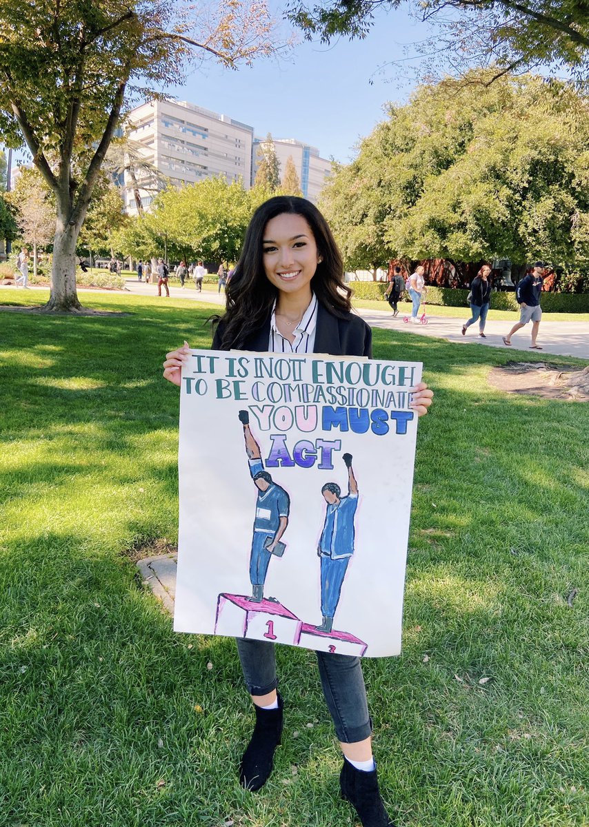 Beauty and Brains 💞 We love our sister <a href="/briena_brown/">Briena (she/her)</a> and putting in work for what she stands for. Check out <a href="/sjsu_sha/">SJSU SHA</a> for more info on student homelessness.