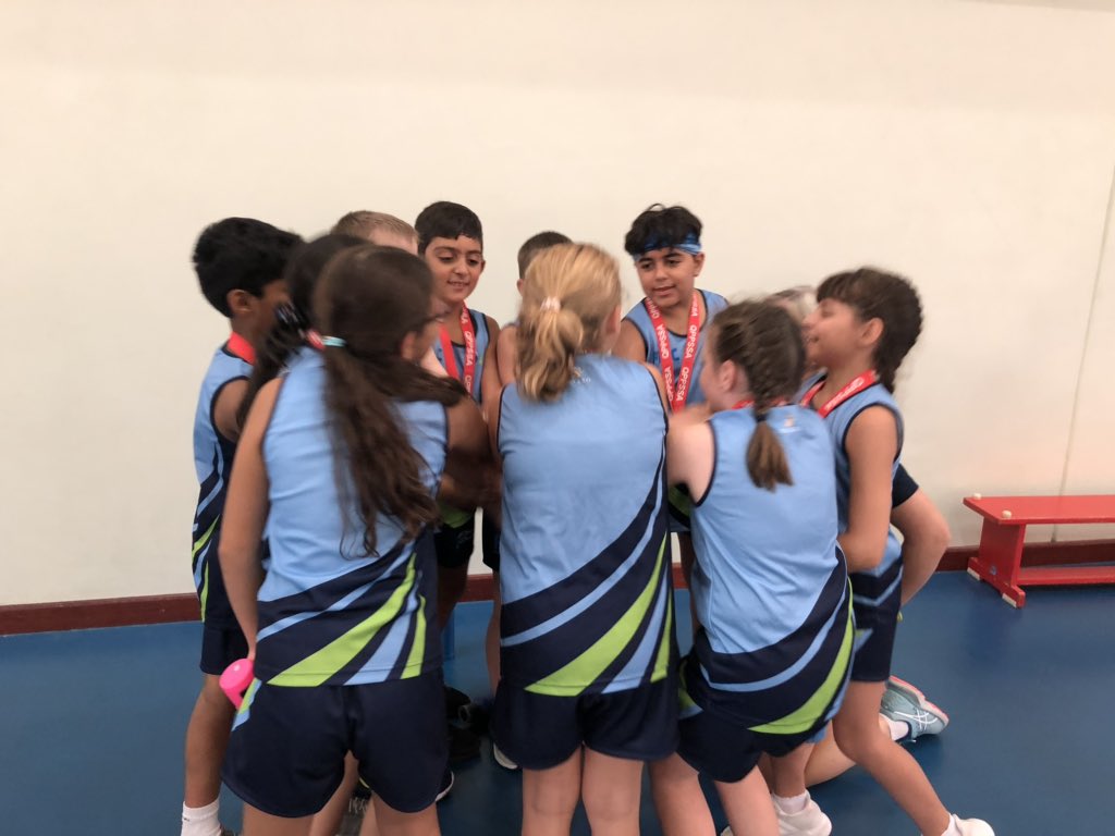 DCPEPrimary's tweet photo. It’s been a busy week at DC West Bay hosting the QPPSSA North League Indoor Athletics! Many congratulations to our Year 6 Team taking Gold &amp; Year 5 today took the Silver! Brilliant performances &amp; a fantastic atmosphere inspired by the World Championships in Qatar! @DohaCollege https://t.co/MYkCDzu6oQ