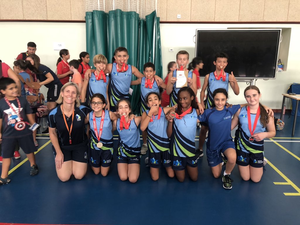 DCPEPrimary's tweet photo. It’s been a busy week at DC West Bay hosting the QPPSSA North League Indoor Athletics! Many congratulations to our Year 6 Team taking Gold &amp; Year 5 today took the Silver! Brilliant performances &amp; a fantastic atmosphere inspired by the World Championships in Qatar! @DohaCollege https://t.co/MYkCDzu6oQ