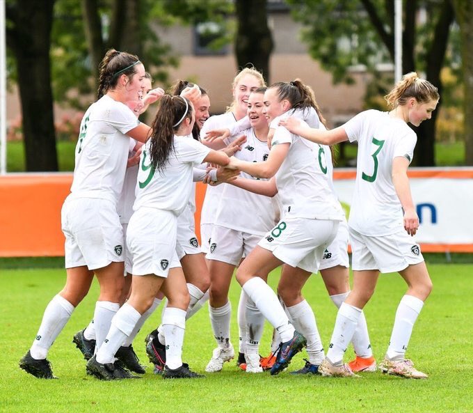 Well done Kelsey & teammates 
FULL-TIME | #IRLWU19 🇮🇪 2-0 Ukraine 🇺🇦 
A winning start for Ireland in the UEFA WU19 2020 Qualifying Round Aoife Slattery got the second on 61’ after Jessica Ziu bagged the first on 34’ ⚽️⚽️
Next up is Montenegro 🇲🇪 on Saturday, 5 October 
#COYGIG ☘️