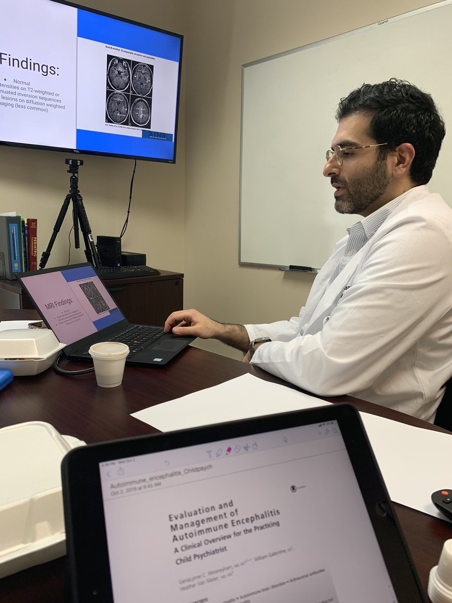 CASMD22's tweet photo. Great journal club presentation by @sohrabmos #CitrusCAP on autoimmune encephalitis. https://t.co/CFFOVNsBga