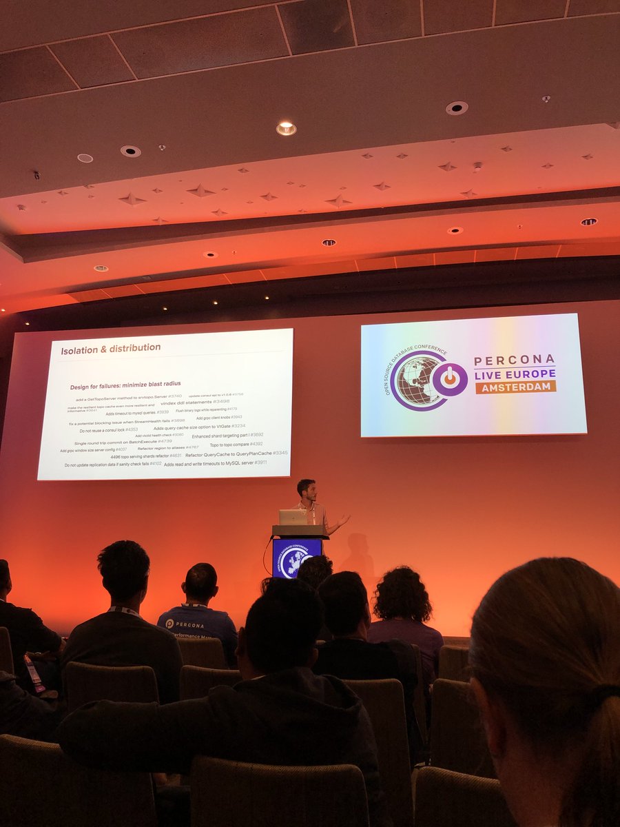 vitessio's tweet photo. @guidoiaquinti highlighted some key Slack contributions to Vitess at #PerconaLiveEU today. Thank you @SlackHQ. We <3 our contributors! #opensource #software #CNCF https://t.co/7BA8BLOPHd