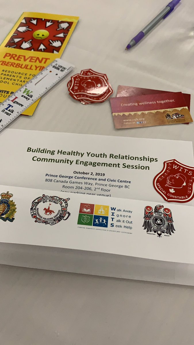 Excited to be engaging with community resources in #PrinceGeorge for youth. #WITS #SD57pg