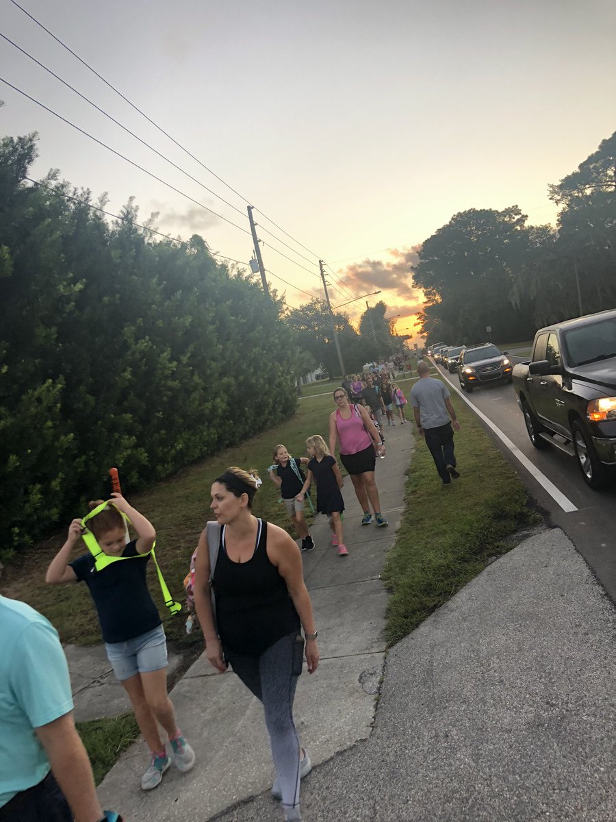 Just a few photos of NHS members starting their day off right by volunteering for walk to school day with Debary and Enterprise Elementary schools #makingadifference <a href="/UHSTPrincipal/">uhstitans</a>