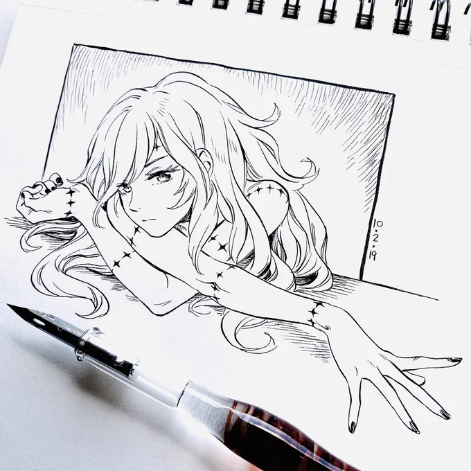 2: little stitches✖️✖️✖️
#inktober2019 #inktober 