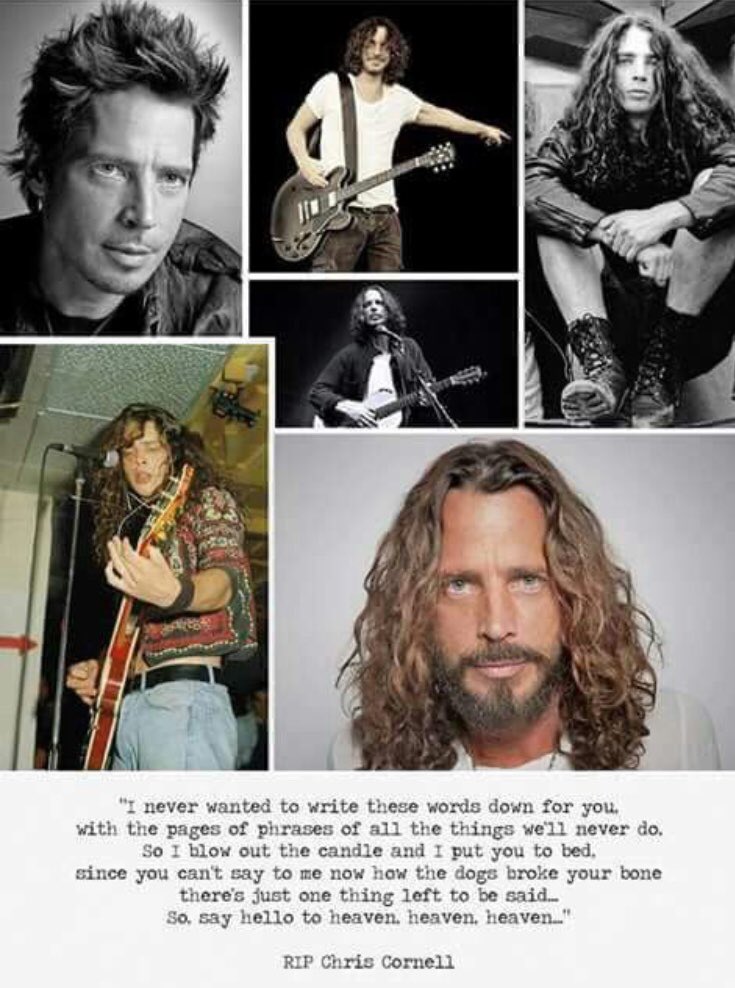 robreyene's tweet photo. Missing you🌹 #sayhellotoheaven  Credit goes to the creator ❤️  #ForeverChrisCornell🌹 https://t.co/VUdarYmj0Z