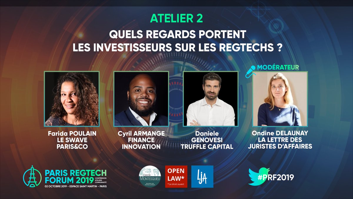 Le #PRF2019, c'est fini ! - Durant cette journée, vous avez pu venir écouter : Farida Poulain, <a href="/LeSwave/">Le.Swave</a>, Cyril Armange, <a href="/financeinnov/">Finance Innovation</a>, Daniele Genovesi, <a href="/trufflecapital/">Truffle Capital</a>, et Ondine Delaunay, <a href="/JuristesAffaire/">LJA - LA LETTRE DES JURISTES D'AFFAIRES</a> <a href="/Droitpatrimoine/">Droit & Patrimoine</a>