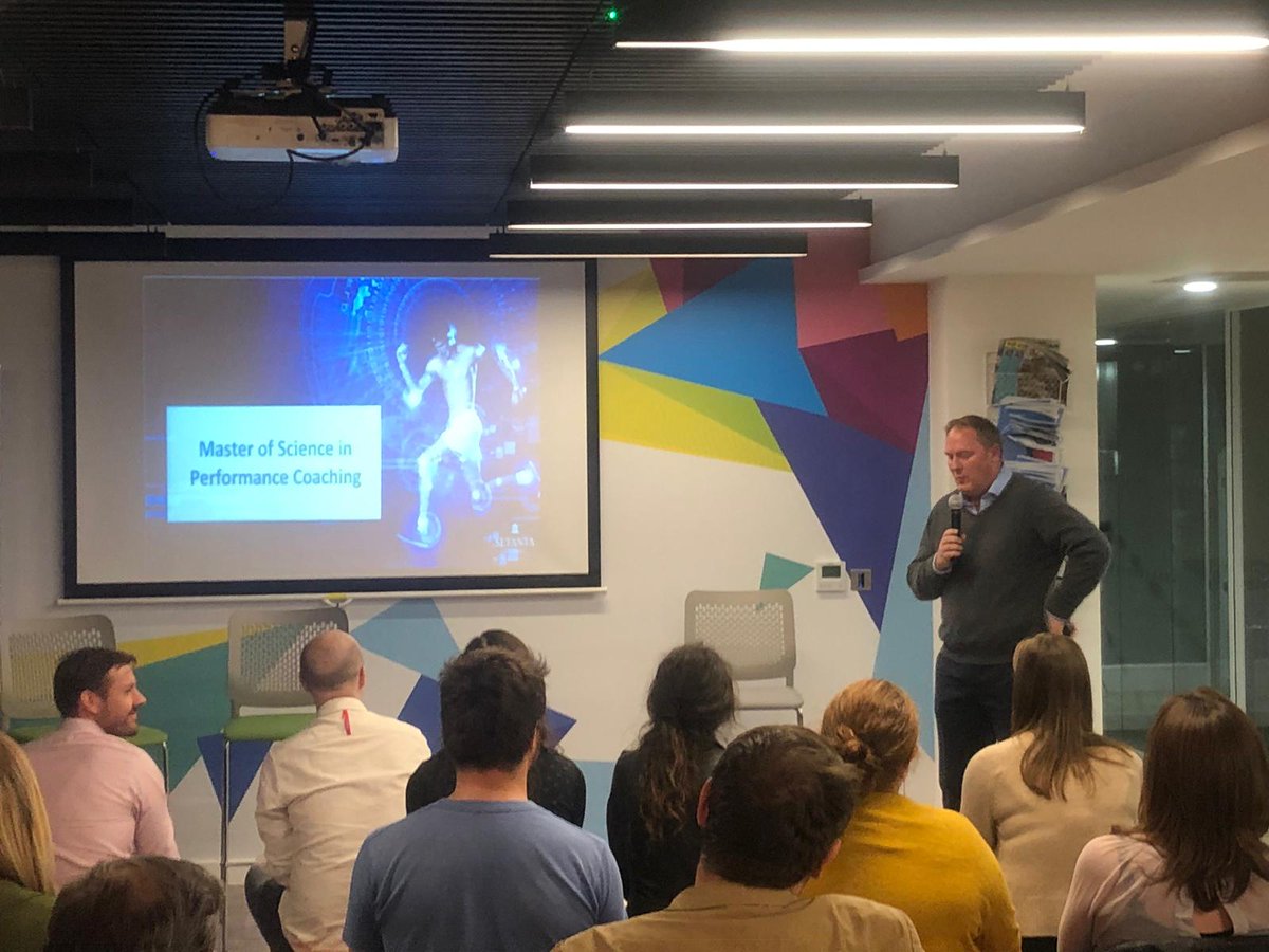 SetantaCollege's tweet photo. "Methodology (education) must precede technology."
Delighted to have Des Ryan representing us at the #digitalirish London event, talking about his role as Head of Sport Medicine and Athletic Development at Arsenal FC Academy and the future of sports performance. #SetantaPerform https://t.co/QhOWLBZQS4