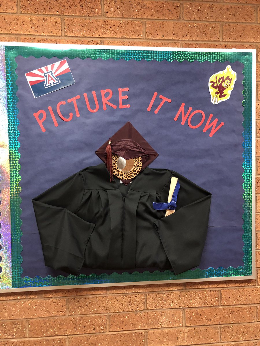 Shepherdjrhigh's tweet photo. Shepherd has the best bulletin boards around! Stallions stop by and check out our newest one and see how you look in a cap and gown! https://t.co/pIj4bg93Ky