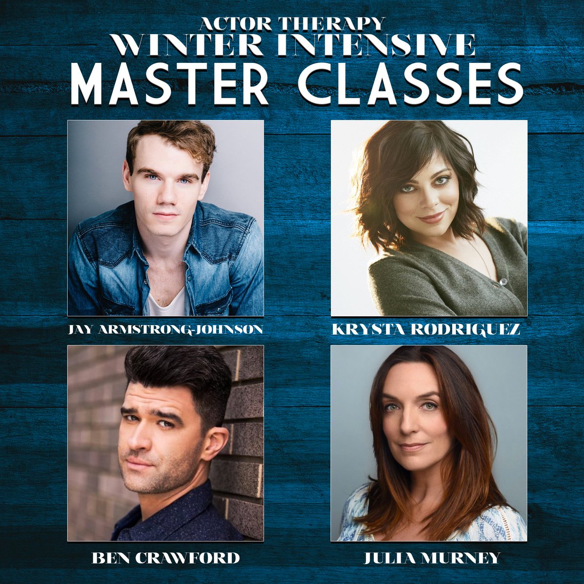 ryanscottoliver's tweet image. Announcing the Actor Therapy Winter Intensive Jan. 6—17, 2020. Come hang with #TeamAT and be less basic. Our first round of scholarships will be given out Oct. 11, so apply today!