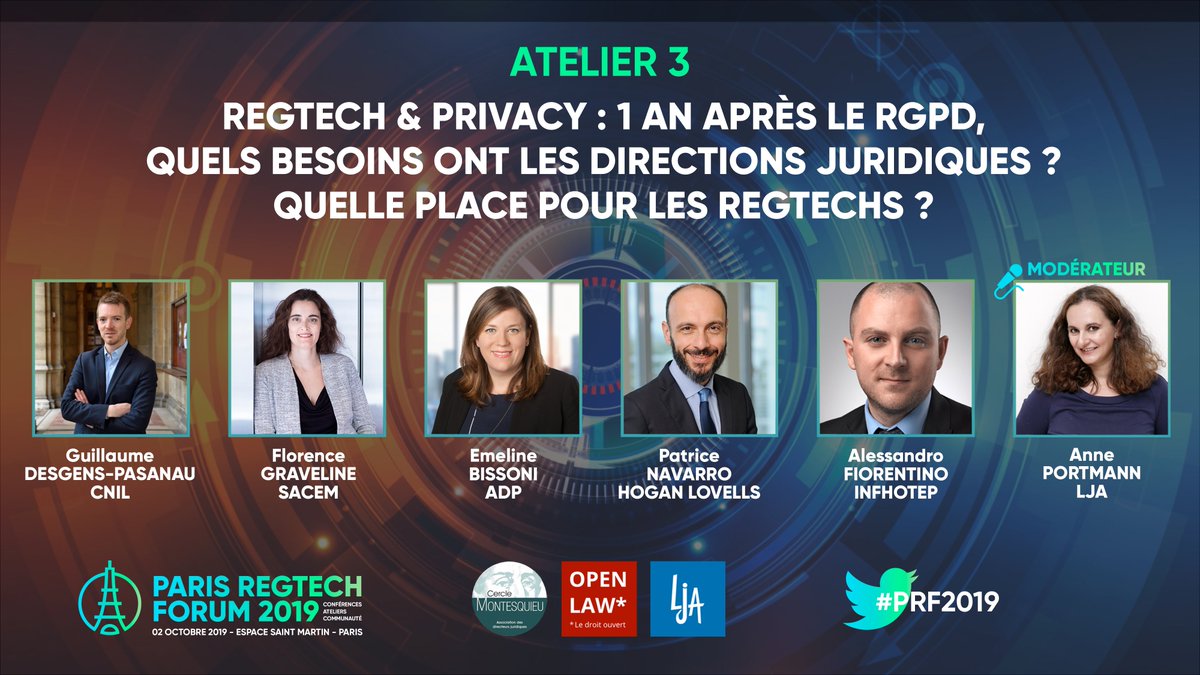 Le #PRF2019, c'est fini ! - Aujourd'hui, vous avez pu venir écouter : Guillaume Desgens-Pasanau, <a href="/LeCnam/">Le Cnam</a>, Florence Graveline, <a href="/sacem/">Sacem</a>, Emeline Bissoni, <a href="/ADP/">ADP</a>, Patrice Navarro, @HoganLovellsFR, Alessandro Fiorentino, <a href="/infhotep/">Infhotep</a>, Anne Portmann, <a href="/JuristesAffaire/">LJA - LA LETTRE DES JURISTES D'AFFAIRES</a> <a href="/Droitpatrimoine/">Droit & Patrimoine</a>