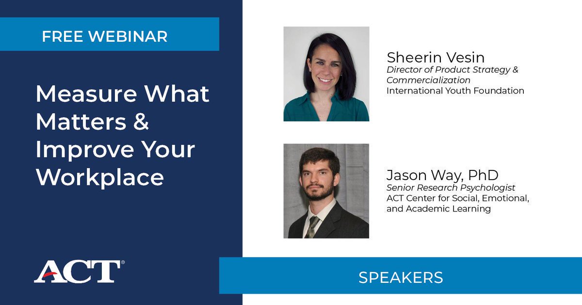 ACT's tweet photo. Turn educated guesses and gut feelings about employees into data-informed decisions to help your employees succeed. Download our free webinar to learn how. https://t.co/ZkU1g0OtM2 #ACTTesseraWorkforce https://t.co/gONfg3QCuN