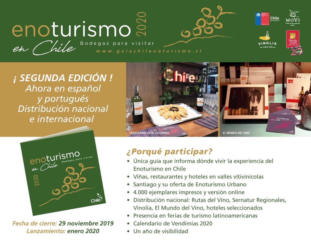 Mice2C's tweet photo. Ya estamos trabajando la segunda edición de #guiachilenoturismo @ChileEnoturismo @FEDETUR_Chile @Sernatur https://t.co/L86JywWMz1