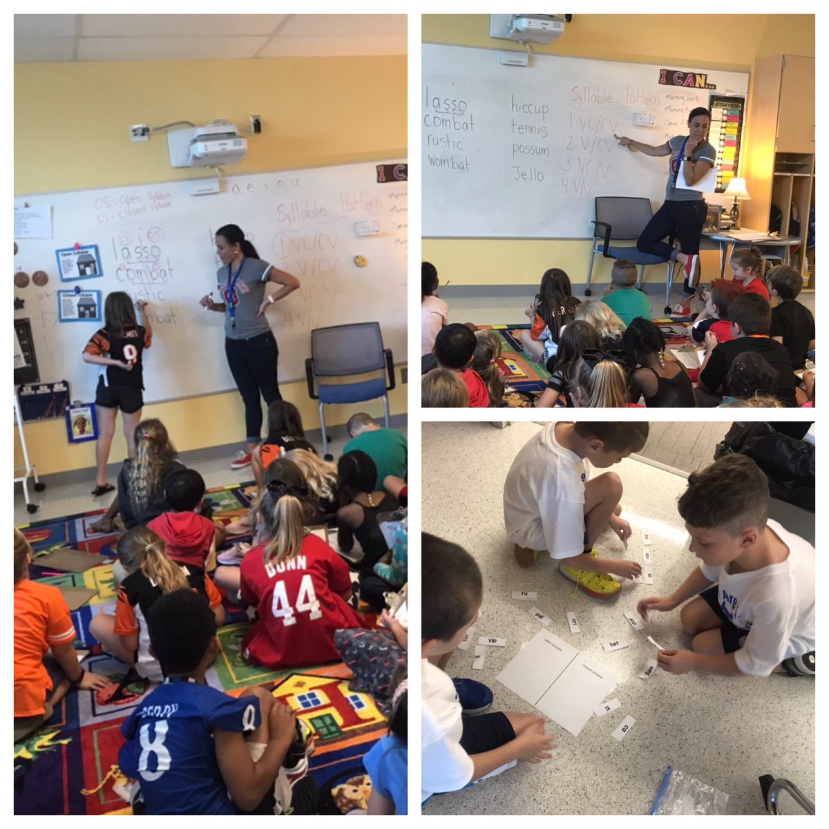 Jrumpthe2nd's tweet image. Thanks @JZreads for helping us with open and closed syllables this week!! You Rock!! #teamworkmakesthedreamwork  #readingprimary #readingelem