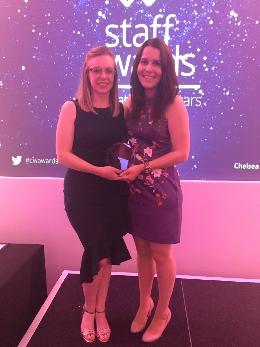 Incredibly #PROUD of @kt_thomson1 for winning corporate employee of the year @WestMidHospital @ChelwestFT you are without a doubt the best person I have ever recruited! You’ve done us all #PROUD implementing our #YouthVolunteering programme @PearsFoundation @cwpluscharity