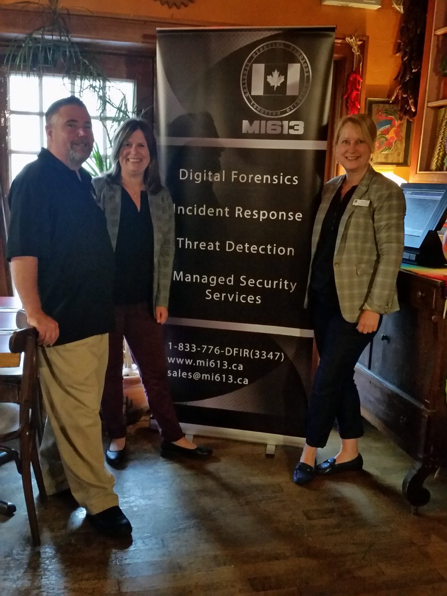 MI613Cyber's tweet photo. We were in Perth this morning giving a breakfast talk on simple ways to help improve small business cyber security. Thanks to @perthchamber for the invite to speak. https://t.co/7JccYtPDmI