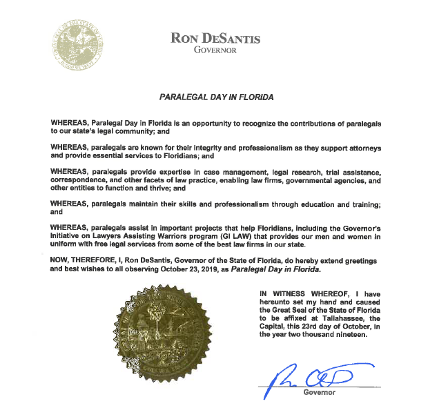 It's no secret that lawyers LOVE their paralegals.

They're bonafide legal super heroes, disguised in business attire. So it's only right they get their OWN day here in Fla.

And it's music to our ears that <a href="/GovRonDeSantis/">Ron DeSantis</a> has proclaimed Oct. 23, 2019, as "Florida Paralegal Day!"