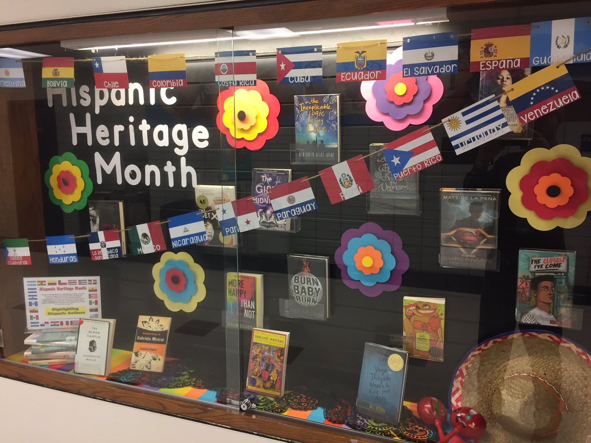 ¡Gracias! Niles West IRC is featuring authors for Hispanic Heritage Month.   Let’s all learn something new this month.
