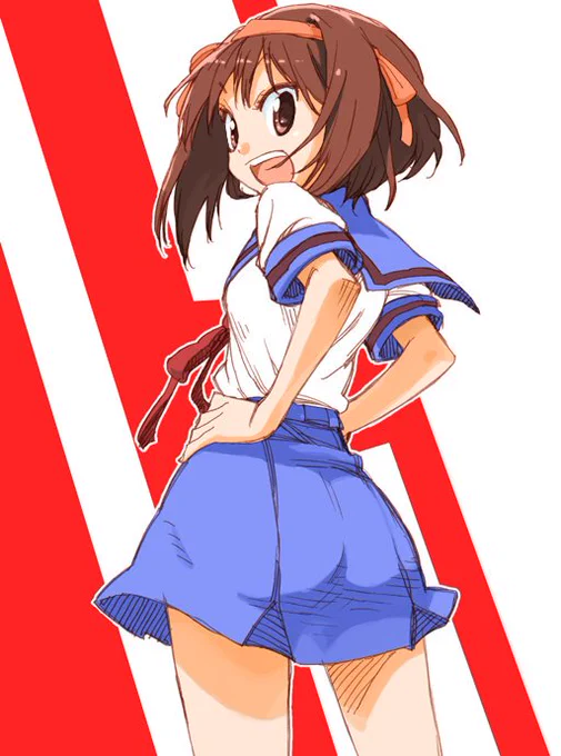 すごい昔のハルヒらくがき ハルヒは口おっきく開けた笑顔がいいよね 