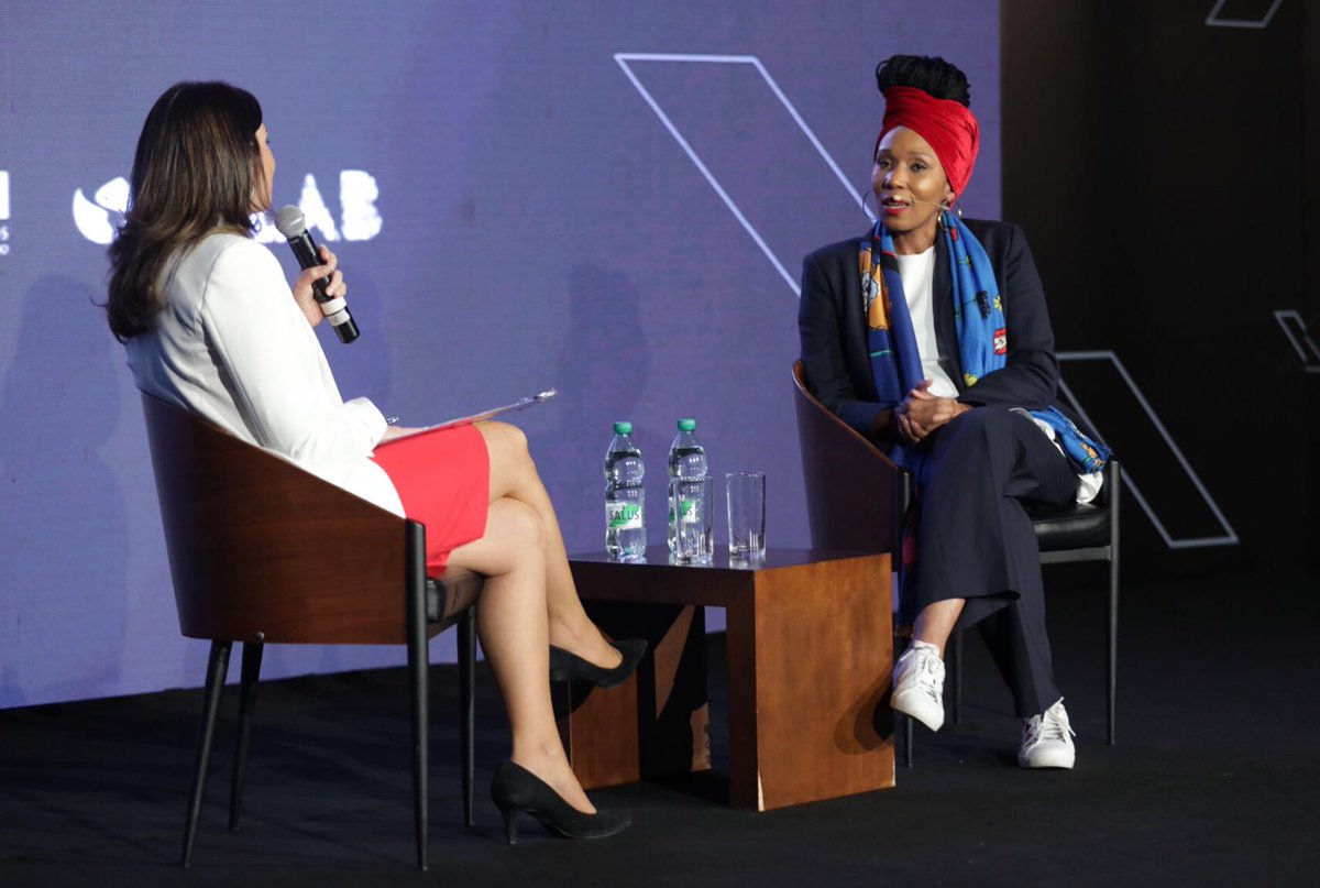 XCala_'s tweet photo. "Tenemos que tener más líderes mujeres competentes. Quiero ver a la primera mujer presidente negra en mi país. Pero tiene que ser una mujer correcta" Swati Mandela en el #XCALASUMMIT @IDB_Lab  @el_BID #emprendimiento #impactosocial @ichaquiriand https://t.co/t6OBjrAFS1