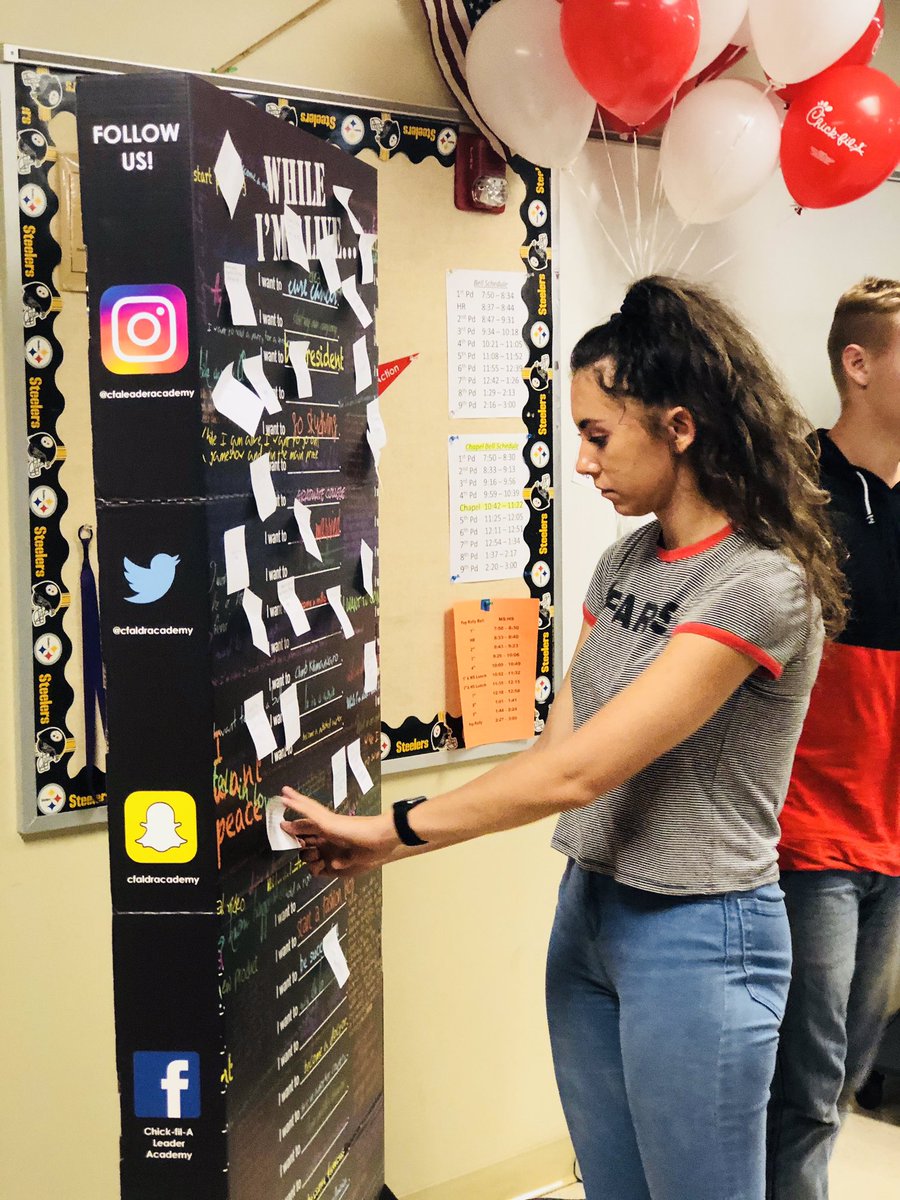 CfapattesonD's tweet photo. What better way to kick off back-to-school season than with Chick-fil-A Leader Academy! We’re so excited to partner with Trinity Christian School and work with the students on leadership skills and community service. #CFALeaderAcademy #cfapattesondr https://t.co/GeHnWlnoLo