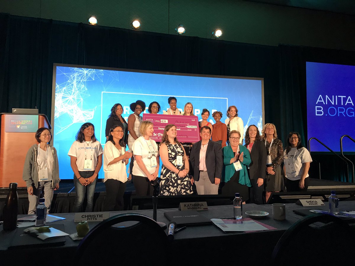 Winner of #PitcHER19 #GHC19 is Rubitection, Inc ! So many great #womenintech ! Congrats to all of the finalists! <a href="/Ford/">Ford Motor Company</a> was so happy to be a sponsor!