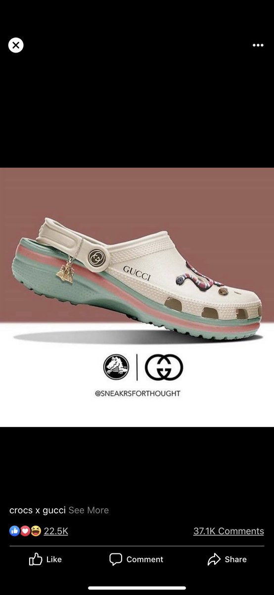 crocs x gucci