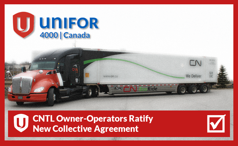 BarryKennedy63's tweet photo. Last night in Edmonton, after wk-long meetings across Canada, we conducted our final night of ratification voting on our latest tentative agreement with CNTL. We're pleased to report that our @Unifor4000 CNTL membership ratified their new contract! https://t.co/LK3EfQDeey #Unifor https://t.co/KIC0aYoDPD