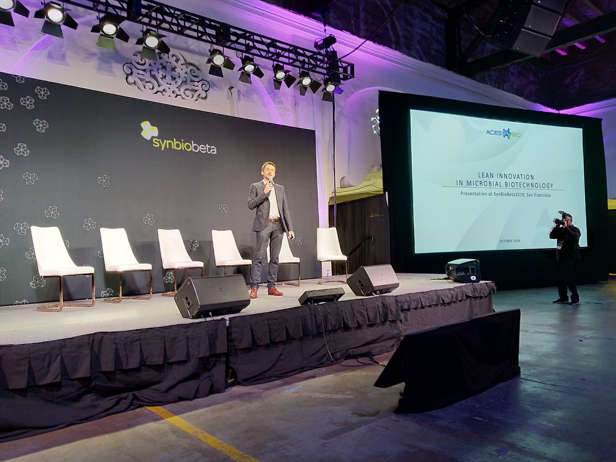 AciesBio's tweet image. @KosecGregor talking at @SynBioBeta about @AciesBio #smartRoute for #biosynthesis
