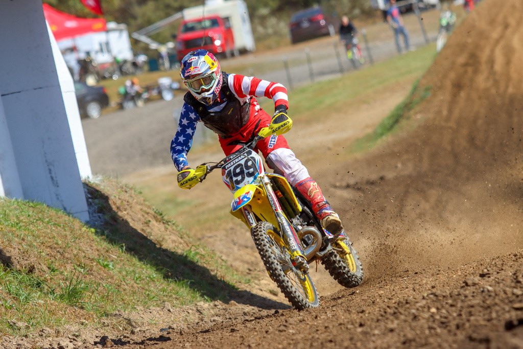 racerxonline's tweet photo. 450 WORDS 📲 @TravisPastrana + @AdamCianciarulo - Read interviews from the Fox Raceway Press Conference and the 2018 #MXON HERE #Motocross #450Words #ThisIsMoto https://t.co/9QLw3Fyz79 https://t.co/U54XdIFHwn
