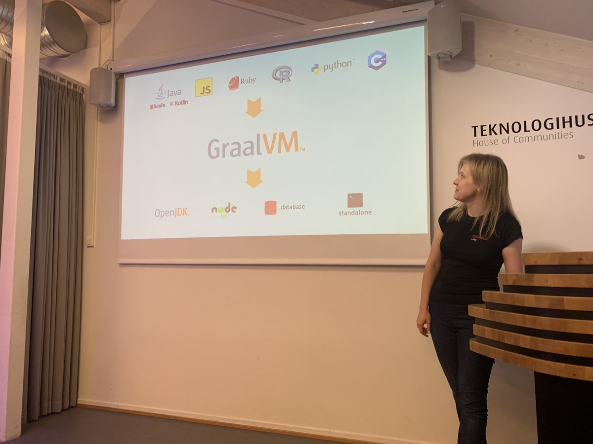 javaBin's tweet image. Thanks @alina_yurenko for coming to #javabin to talk about the latest updates on #GraalVM in Oslo and Stavanger. Well done👌