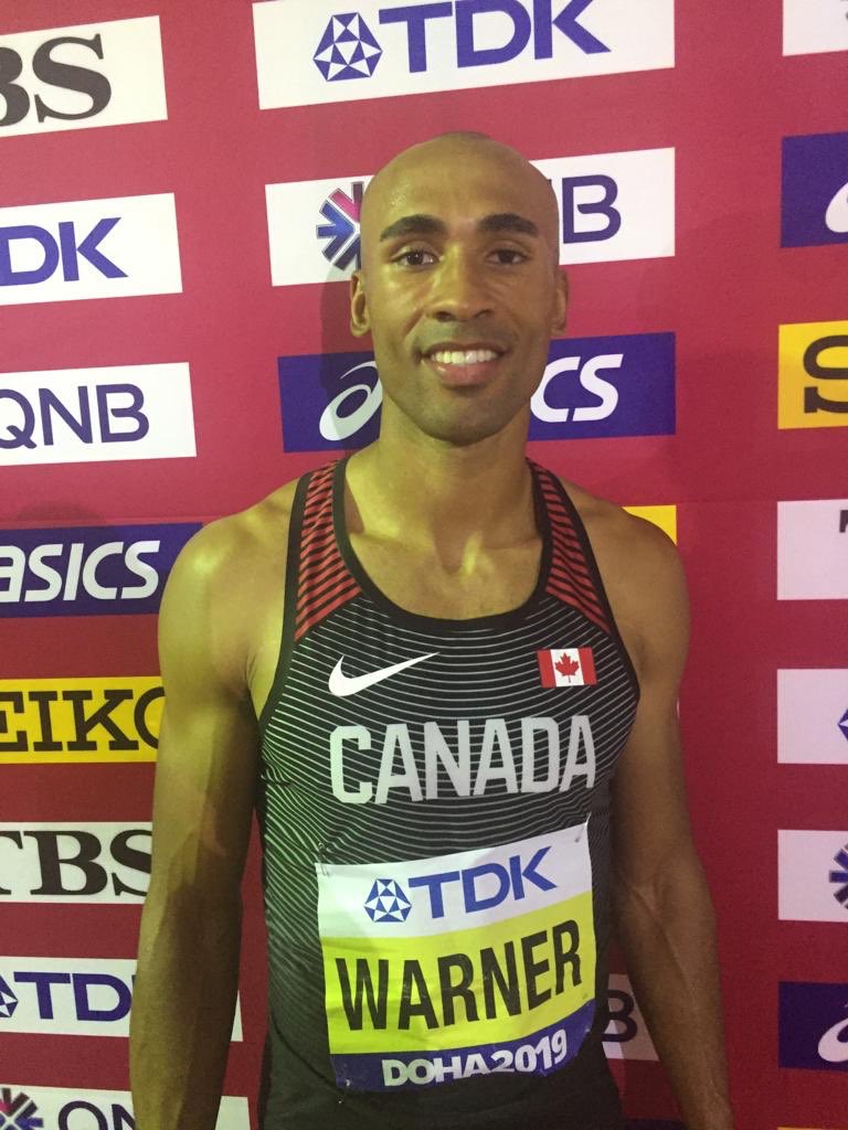 WC Decathlon-Day 1

☝️<a href="/DamianWarner/">Damian Warner</a>- 4513pts
100m- 10.35(1st)
Long Jump- 7.67m(2nd)
Shot Put- 15.17m(8th)
High Jump- 2.02m(11th, SB)
400- 48.12(5th)

✌️<a href="/Pierce_LePage/">Pierce</a>-4486pts
100m- 10.36(2nd)
Long Jump- 7.79m(1st)
Shot Put- 13.21(21st)
High Jump- 2.05m(4th)
400m- (47.35(1st, PB)