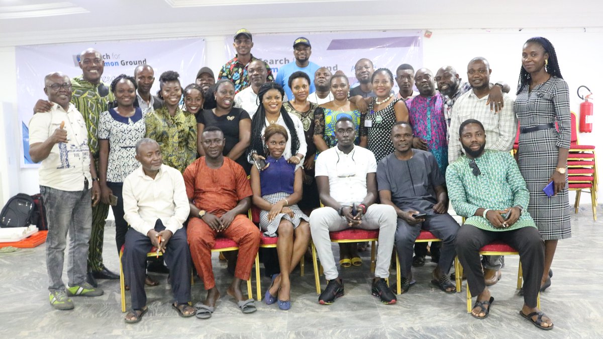SFCGNigeria's tweet photo. Search for Common Ground trains Journalist in Bayelsa State on strategic communication and action planning for response to potential election violence. #Reportfact #ThinkElectionThinkPeace https://t.co/C7woCwpETO