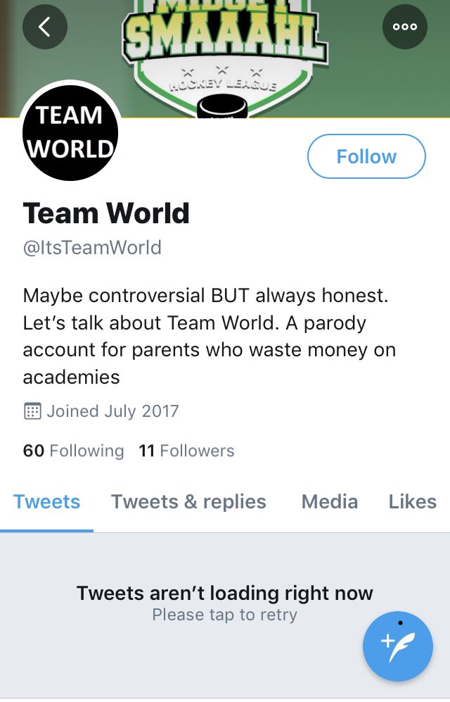 So @itsteamworld reported for abuse towards organization and youth. Today his account is restricted for violating twitter terms. I think everyone knows who “he” is and glad he has moved on to another league. Never targeted MJ but friends have kids there he mocked/harassed them.