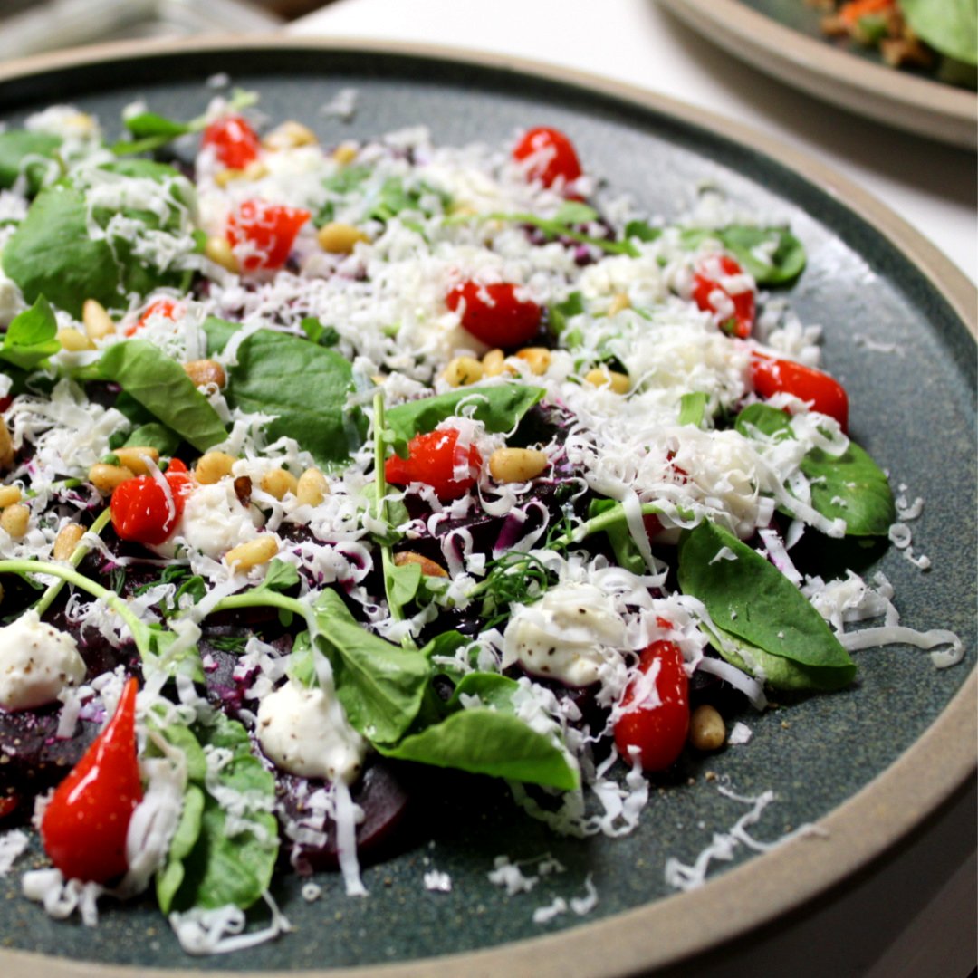We can't get enough of this Roasted Beet Carpaccio salad! Made with thinly shave beets, horseradish, watercress, pine nuts, dill and ricotta salata.
.
.
.
#HamOnt #BurlOnt #BaciRistorante #hamonteats #hamontrestos #burlontfoodie #burlontrestos #ancaster #stoneycreek