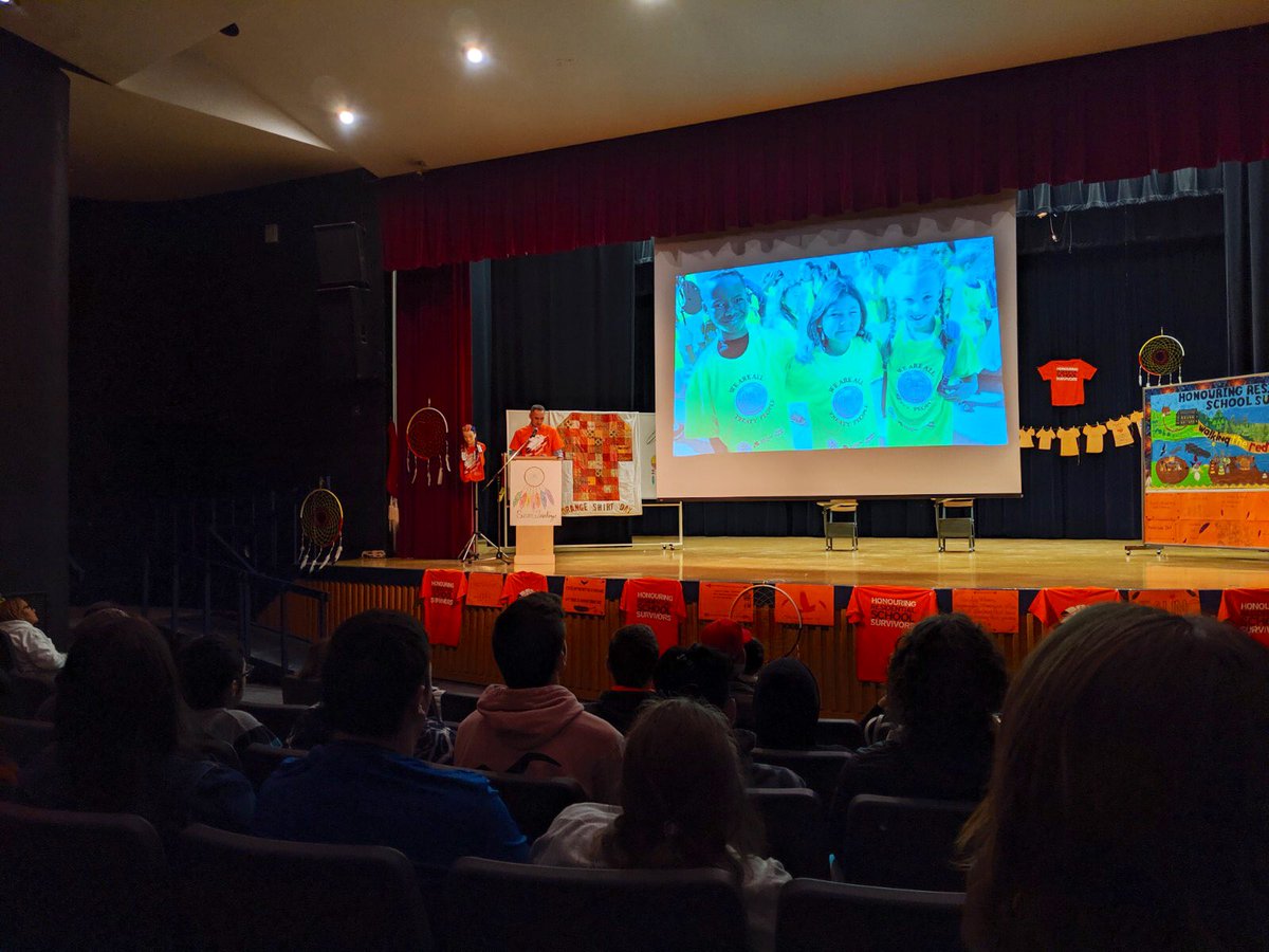 kevin_chief's tweet image. Miigwech #MysteryLakeSchoolDivision for honouring #ResidentialSchoolSurvivors #OrangeShirtWeek🧡 #EveryChildMatters