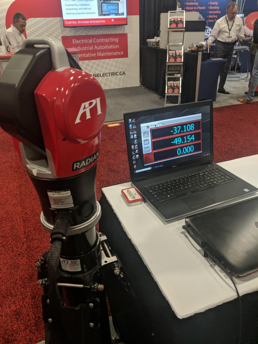 APIMetrology's tweet image. Photos from the floor at the Canadian Manufacturing and Technology Show. Stop by booth 4218 and talk with our experts to find out about API’s metrology and calibration products and services. See what API can do for you today!

#APIMetrology #NothingBeyondMeasure #GoAPI #CMTS2019