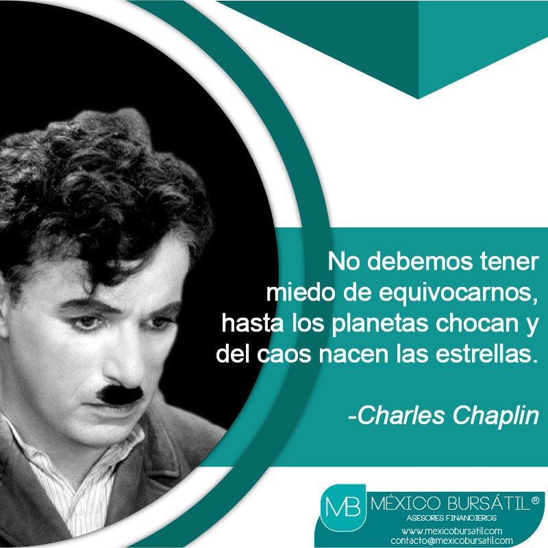 MBAsesoresMX's tweet image. No debemos tener miedo de equivocarnos, hasta los planetas chocan y del caos nacen las estrellas.