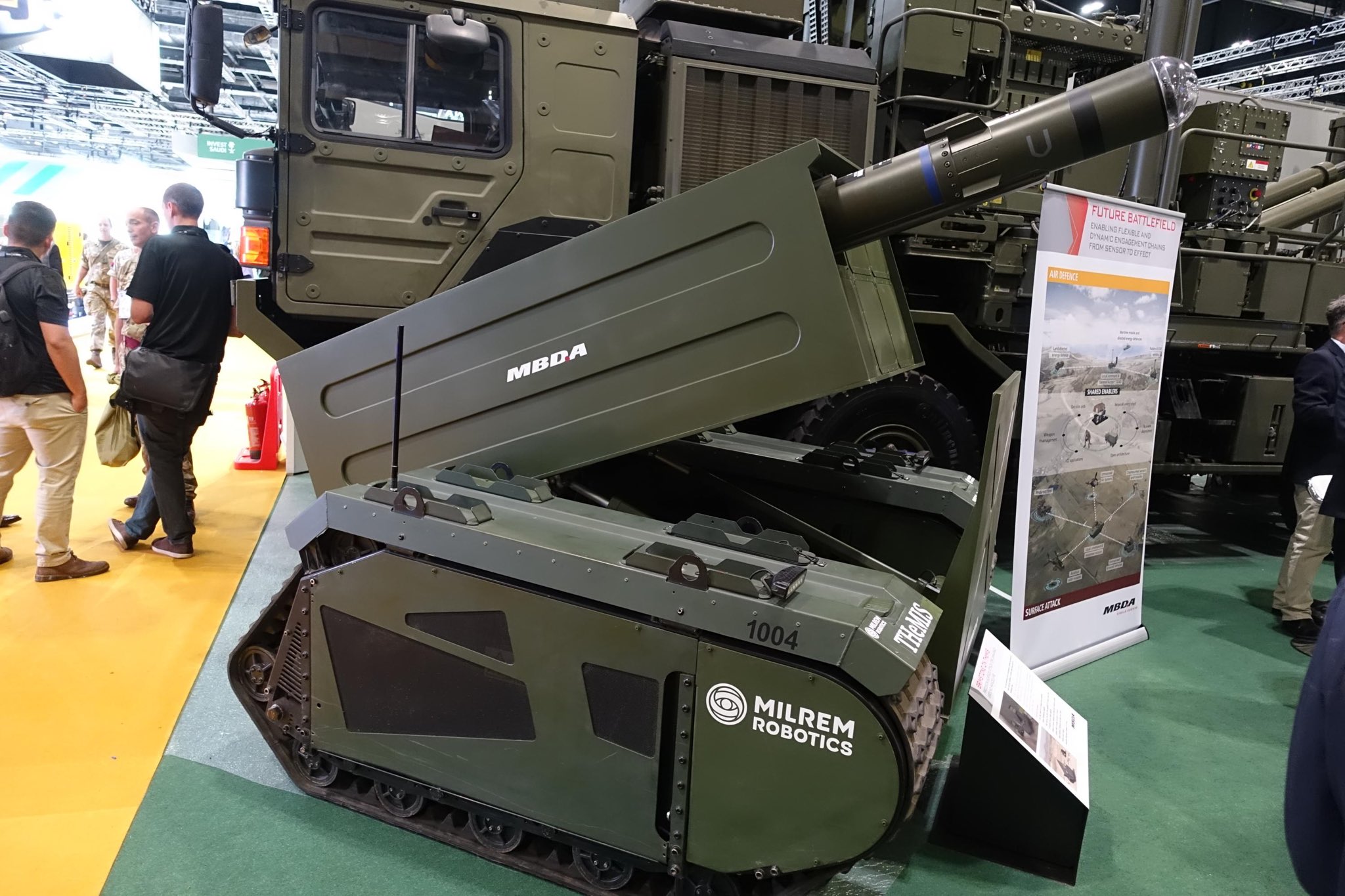 tokyodar on Twitter "MBDA、DSEIに対戦車ミサイル搭載型「THeMIS」UGVを出展 DSEI2019 
