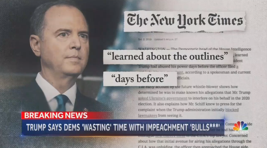 theMRC's tweet photo. ABC, CBS Suppress Report Schiff Was Tipped Off to Whistleblower Complaint Beforehand https://t.co/H02HKv30Zi https://t.co/7lJ7uWDb59