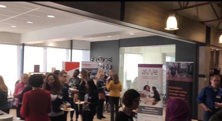 shannonpestun's tweet photo. And an equally big thank you to our friends, colleagues and partners for showcasing the growing ecosystem that supports #womenentrepreneurs including @AWEbusiness @calgaryeconomic @Clearsmith_Int @TCS_SDC @AlbertaEconomy @atbfinancial @ExportDevCanada @bdc_ca #ECYYC https://t.co/e15NADXrBr