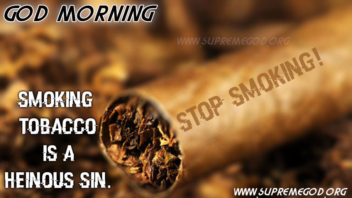 ChomeshKumar's tweet photo. #GodMorningThursday
Stop Smoking! #Tabacoo 
For more information see sadhna channel 7 30 to 8 30 daily. https://t.co/0z0JyQOyO8