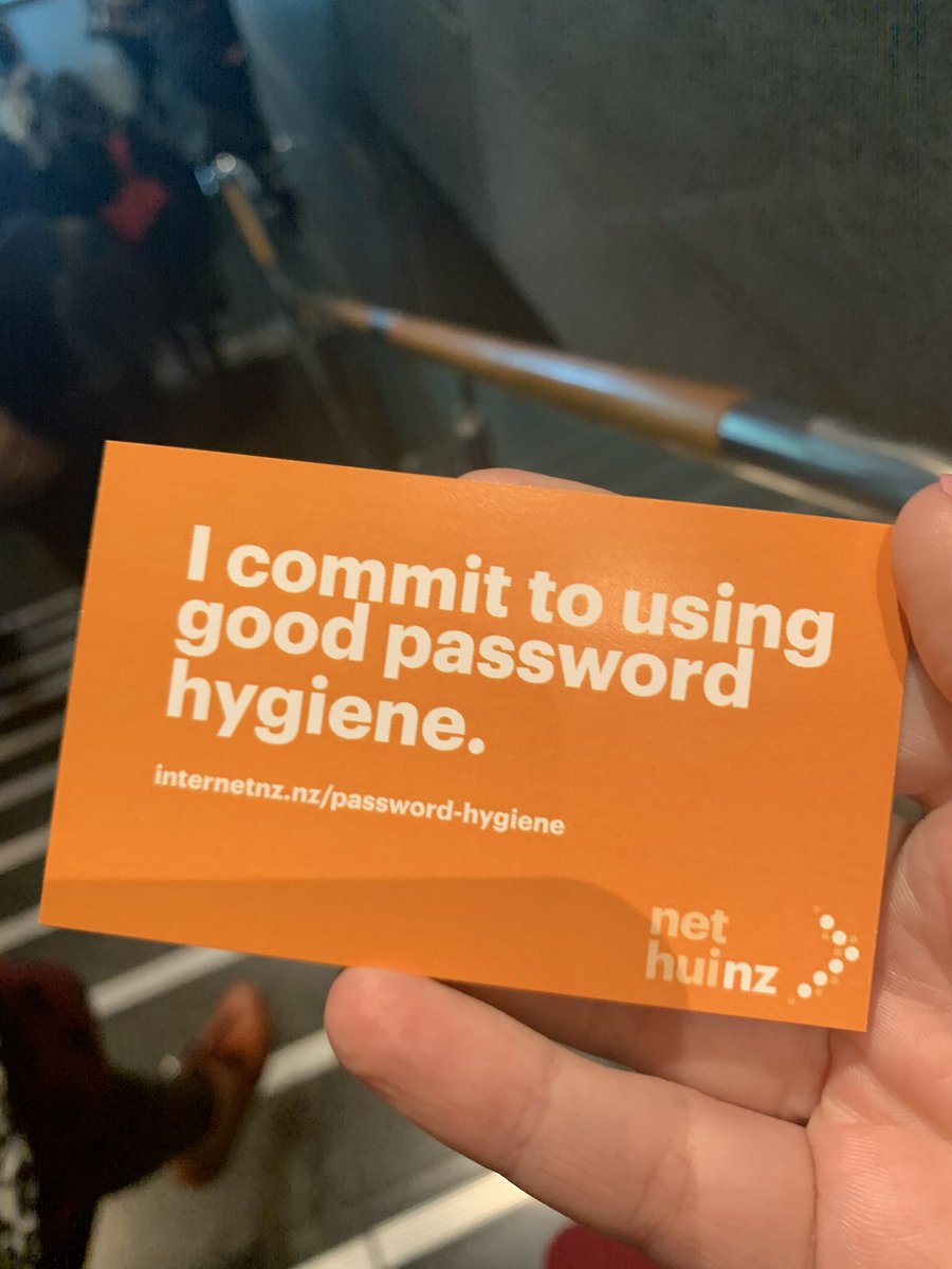 DaniV_NZ's tweet image. I commit (and encourage others) to good password hygiene. May I suggest a password manager to help: cert.govt.nz/individuals/gu… #NetHui