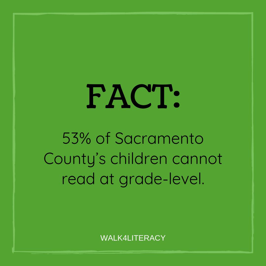 Help us change this sobering #sacramentocounty fact. Walk with us to raise awareness!

walk4literacy.org