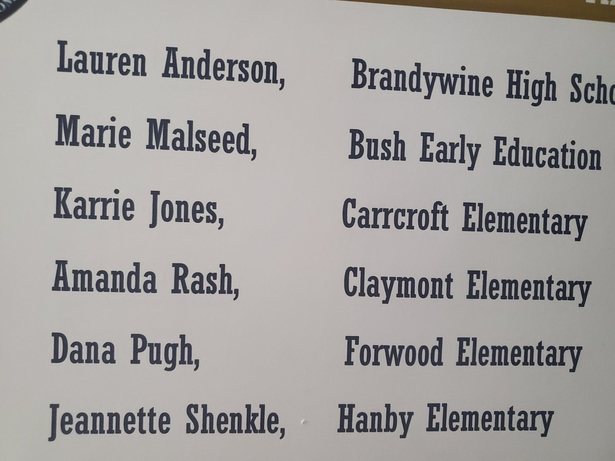 SPoplos's tweet photo. So proud to be friends with such a wonderful Carrcroft teacher. Congrats Karrie for Carrcroft's Teacher of the Year. :) https://t.co/gtZHl89TVA