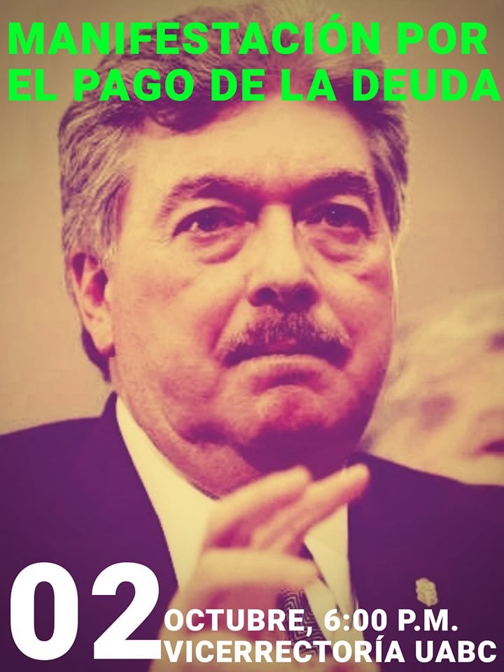 FazcOficial's tweet image. ¡ES HOY!
En este más que nunca debemos continuar con la convocatoria que se hizo desde hace una semana a la manifestación de hoy #02octubre frente a #vicerrectoría (UABC Mexicali), los alumnos comienzan a organizarse y las autoridades reaccionan.