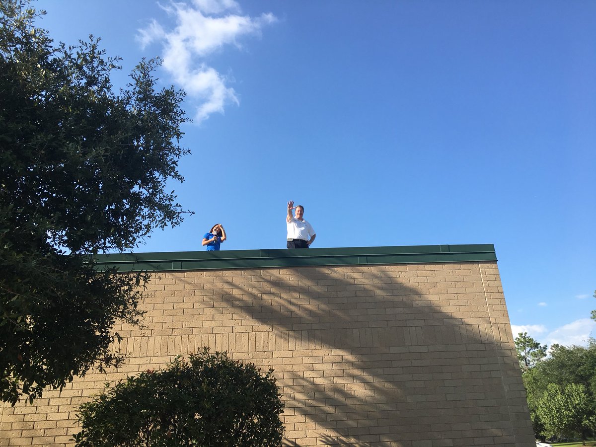 Way to go Creekwood! We raised over 5,000 dollars today to help our flooded families. Mr. Winicki is ready to sleep on the roof! Watch Fox News at 9. <a href="/HumbleISD_CMS/">Creekwood Middle</a> <a href="/WaltWinicki/">Walt Winicki</a>  <a href="/HumbleISD/">Humble ISD</a>