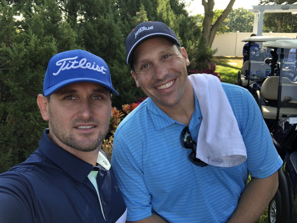 M_Ketcher's tweet photo. Great outing with @A_LoCastro at the @JetBlue #SwingforGood event today! Great fun for a great cause! https://t.co/zehfCwQW9x