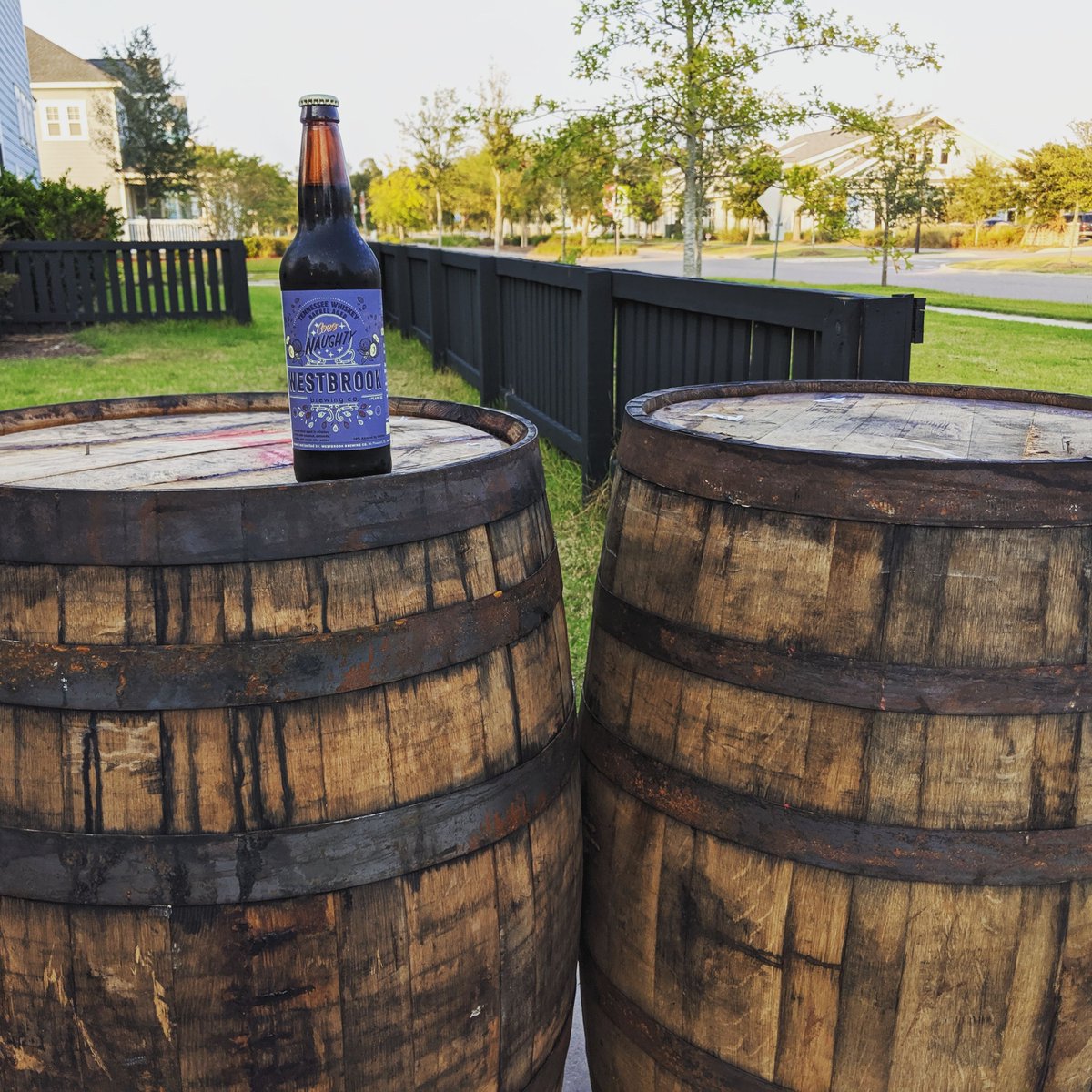 @mattslowcountryjourney @nappdogg8 #bourbonbarrel What ever should we do with these? Wish I had some #macadamianuts #coconaughty #westbrookbrewingco #Charleston