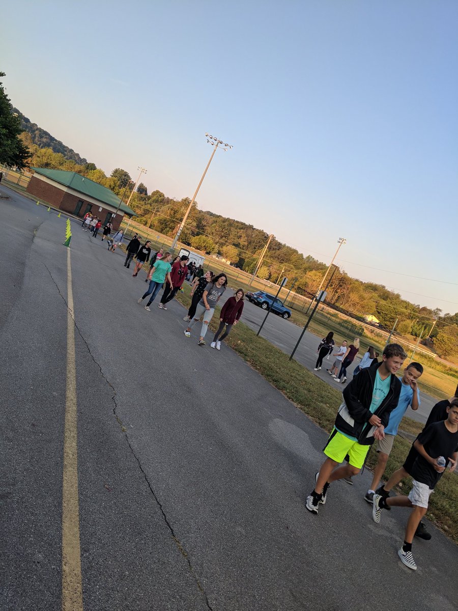 Walk to school day was a blast!  We have a great time moooving @Lamar_School 🤗 
#gocherokees